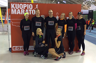 Hohteen henkilökunta pitää huolta omasta kunnostaan ja työhyvinvoinnistaan. Osallistuimme Kuopio Maraton tapahtumaan isolla joukolla!