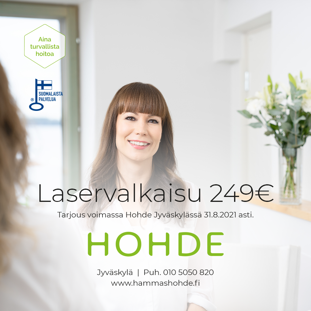 Laservalkaisu 249€ Jyväskylä