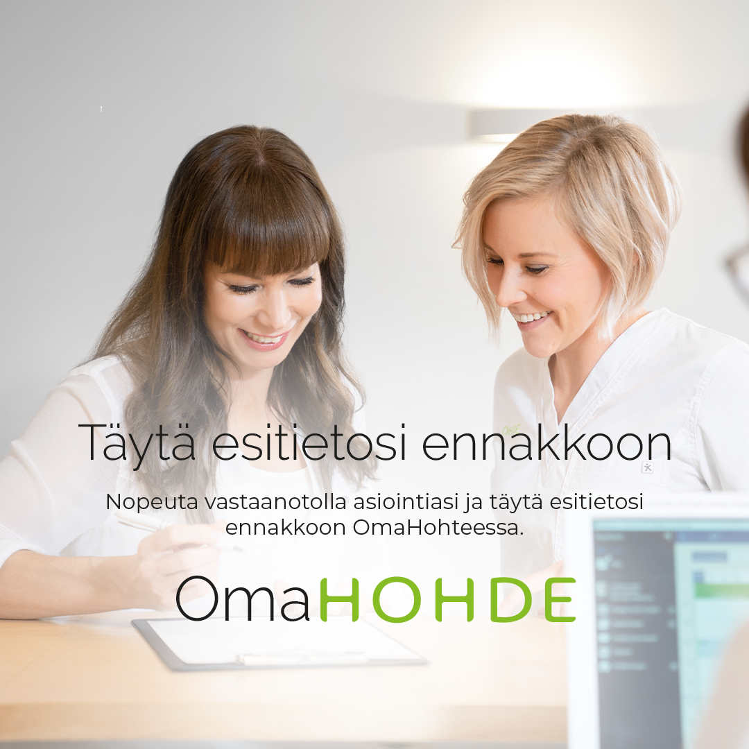 Täytä esitiedot sähköisesti OmaHohteessa